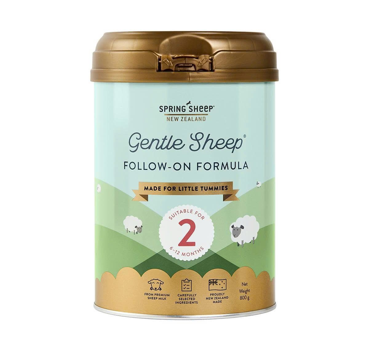  Sữa Cừu Đạm A2 Gentle Sheep Follow-on Formula Số 2 (6-12 tháng) 800g 