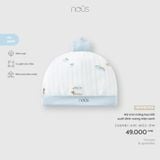  Mũ tròn trắng họa tiết sushi đính vương miện xanh Nous 