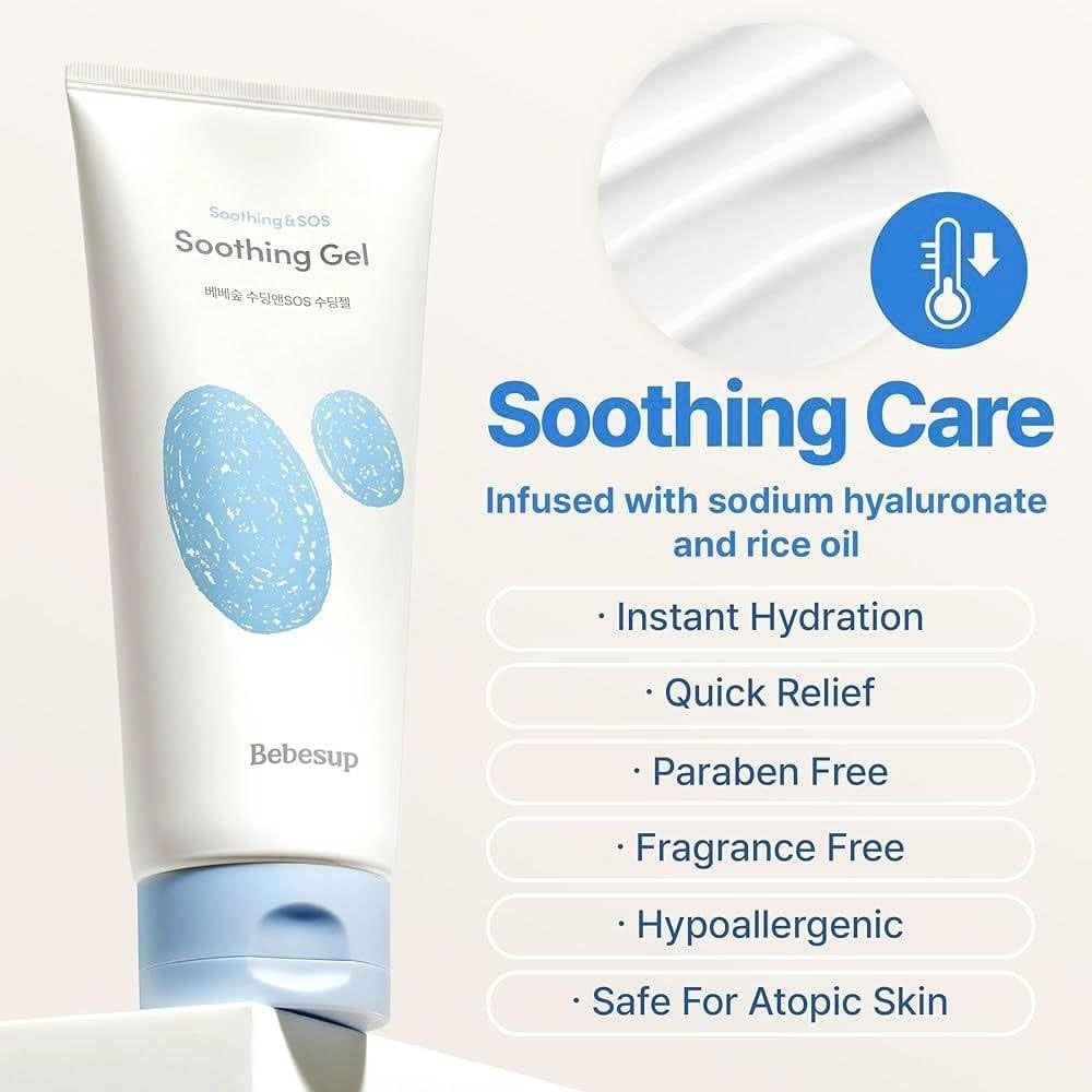 Gel Dưỡng Ẩm Và Làm Dịu Da Bebesup SOS Soothing Gel 200ml 