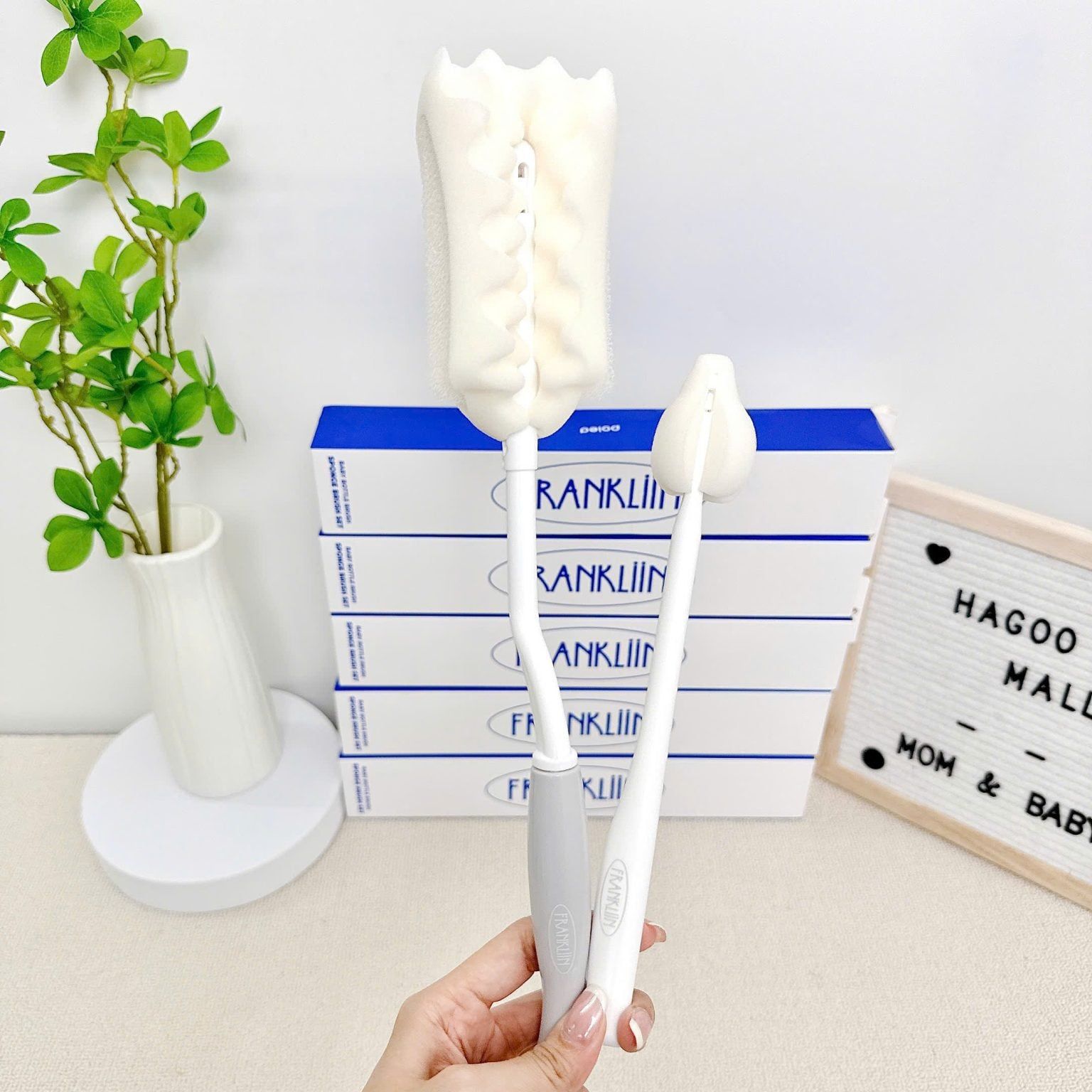  SET CỌ RỬA BÌNH FRANKLiiN - 1 CỌ RỬA XOAY & 1 CỌ NÚM 