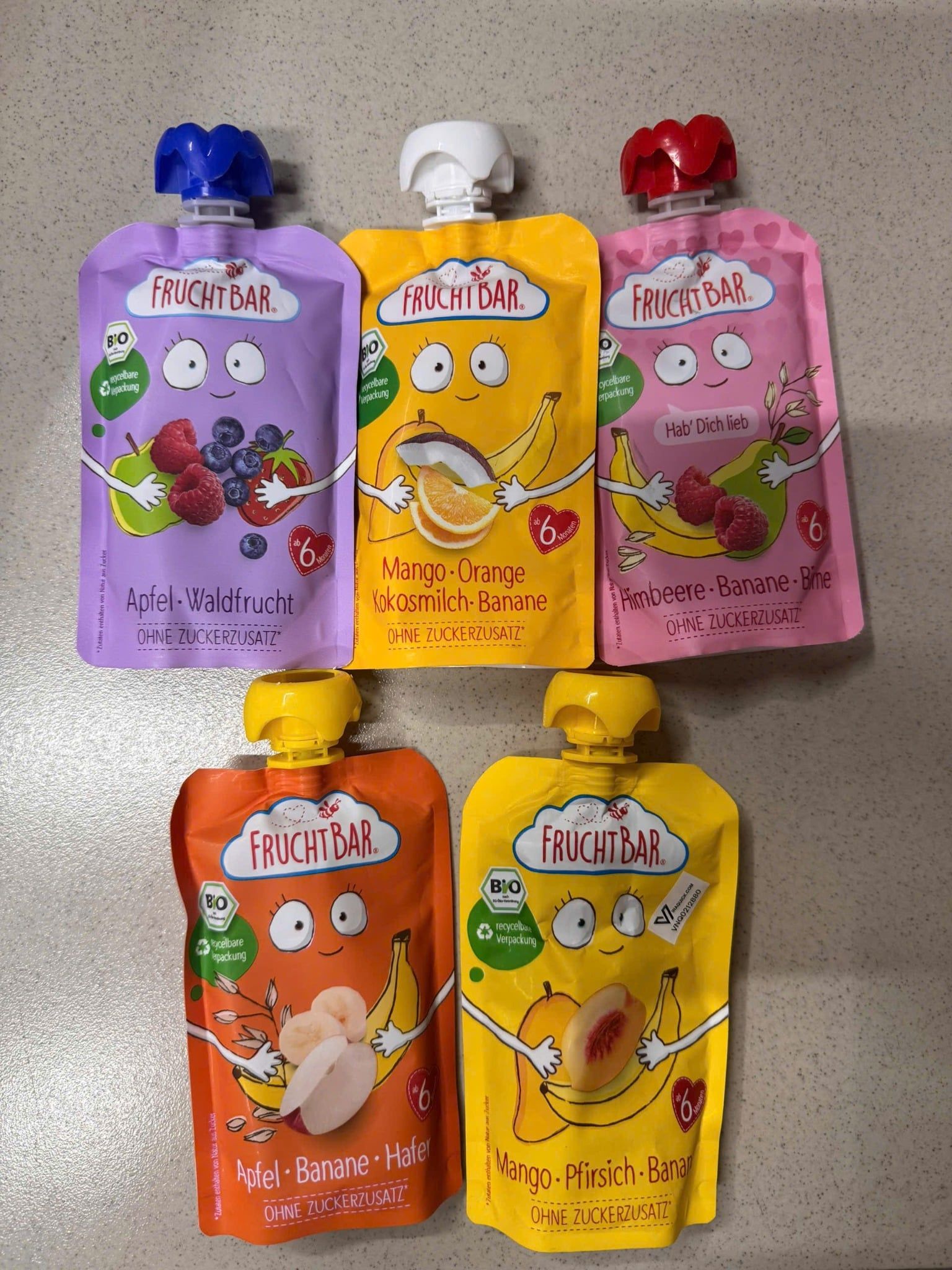  Hoa quả nghiền hữu cơ Fruchtbar Đức (100g) 