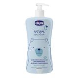  Sữa Tắm Gội Chiết Xuất Lô hội & Cúc La Mã Chicco Natural Sensation 0M+ 500ml 