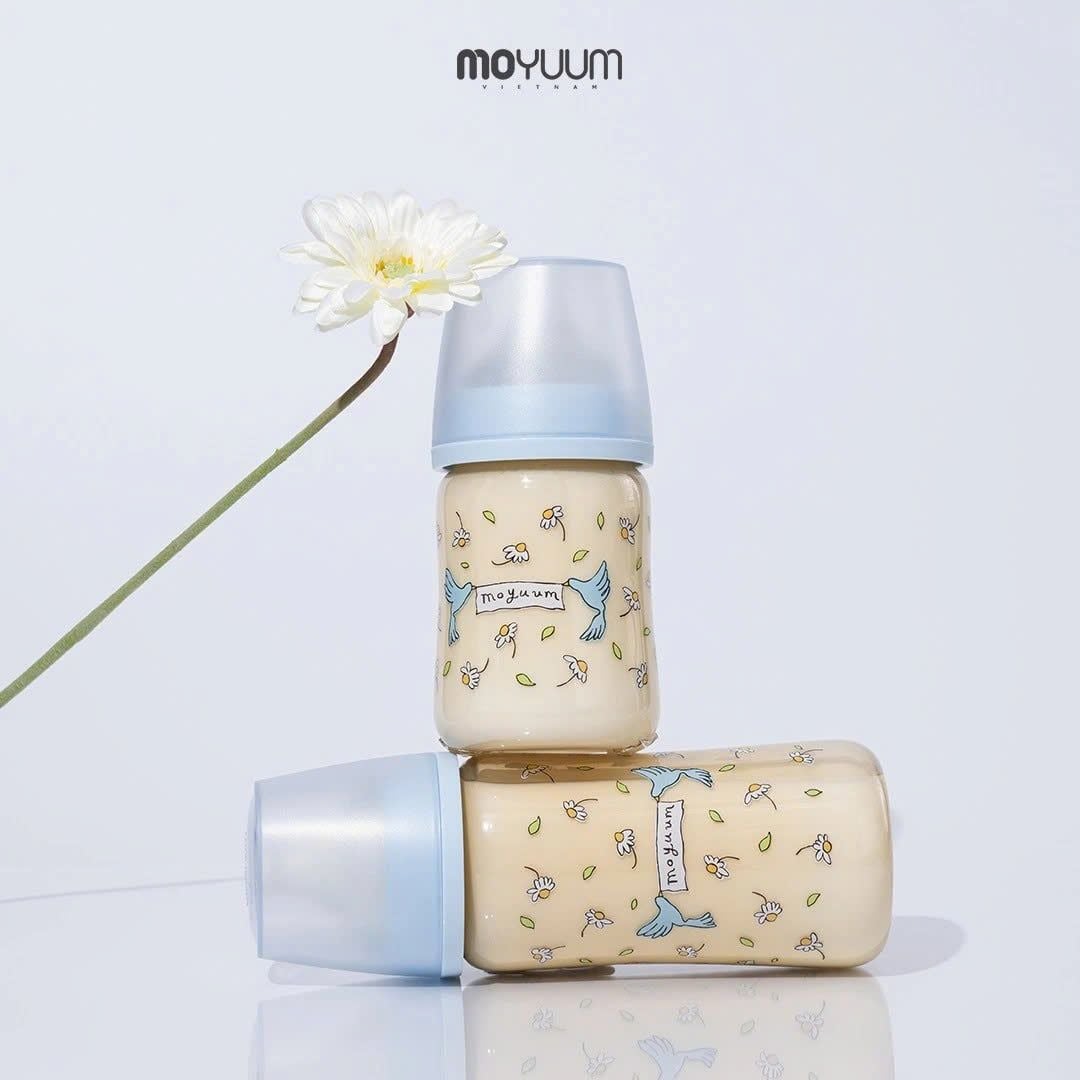  Bình Sữa PPSU Moyuum Thế hệ 3 - Mẫu Blooming 