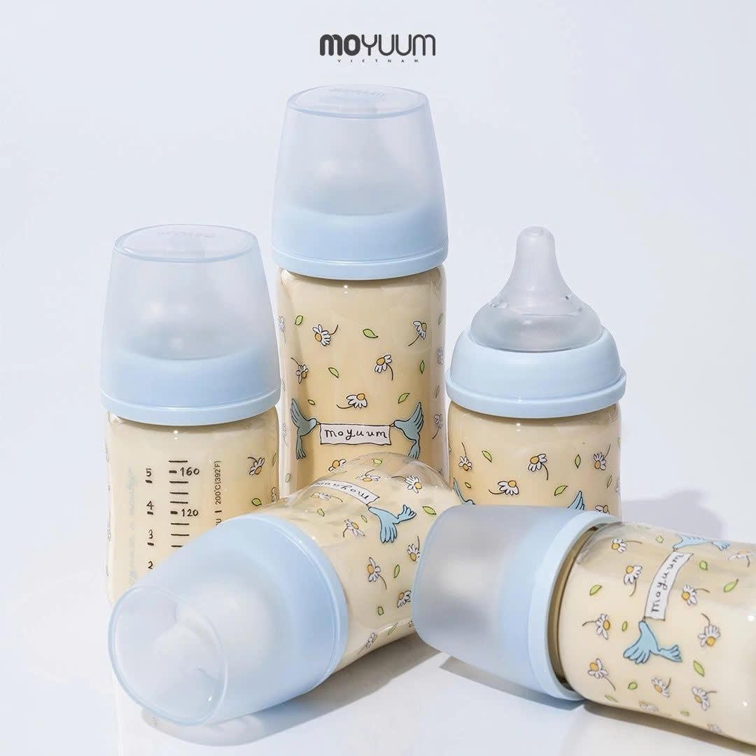  Bình Sữa PPSU Moyuum Thế hệ 3 - Mẫu Blooming 