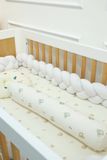  Set Quây Sam Xoắn Nhung 3 Sợi Cũi Giường Cho Bé HV Bedding (A) 