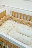  Set Quây Sam Xoắn Nhung 3 Sợi Cũi Giường Cho Bé HV Bedding (A) 
