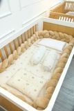  Set Quây Sam Xoắn Nhung 3 Sợi Cũi Giường Cho Bé HV Bedding (A) 