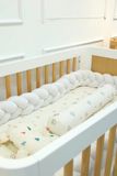  Set Quây Sam Xoắn Nhung 3 Sợi Cũi Giường Cho Bé HV Bedding (A) 