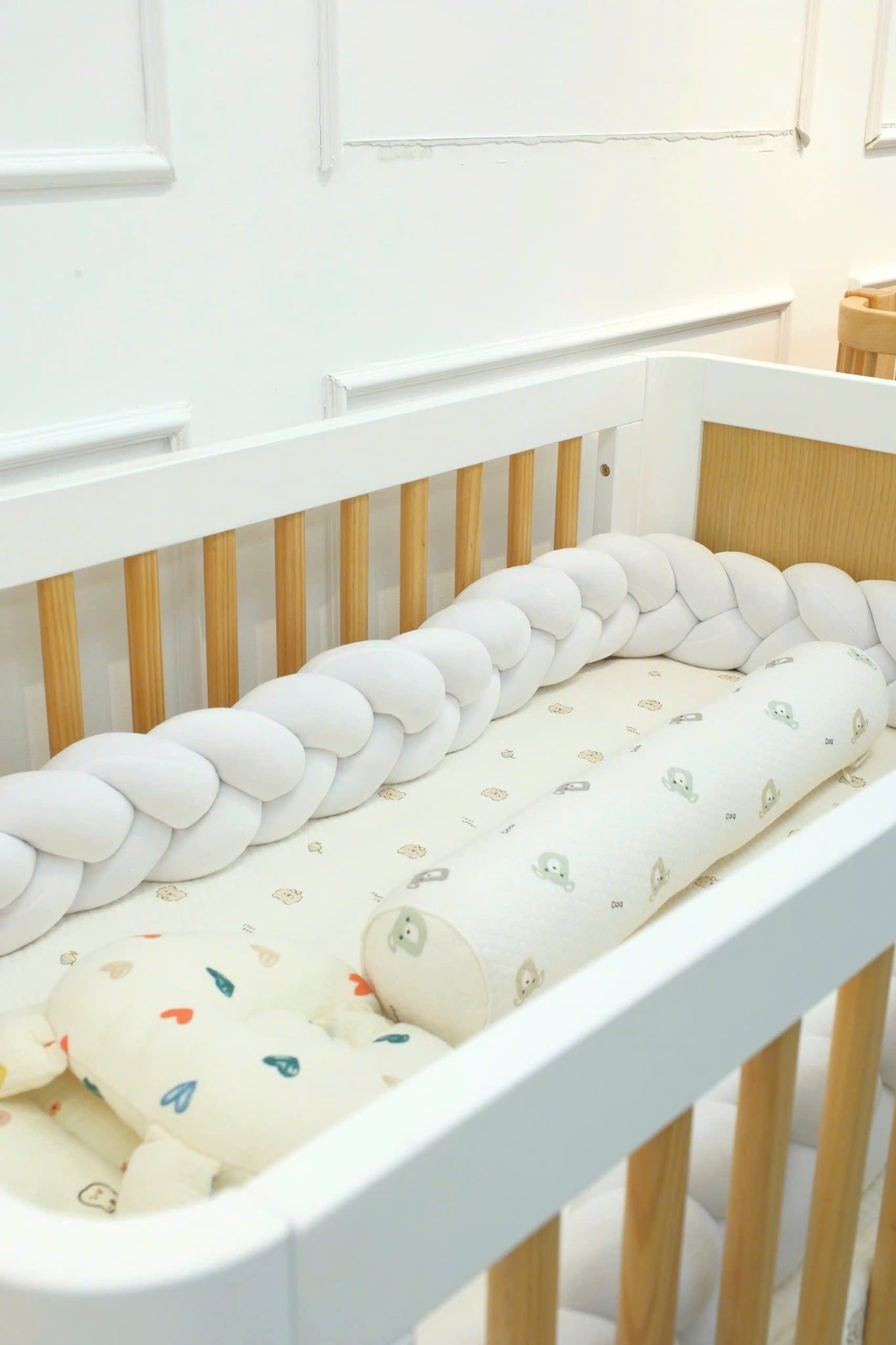  Set Quây Sam Xoắn Nhung 3 Sợi Cũi Giường Cho Bé HV Bedding (A) 