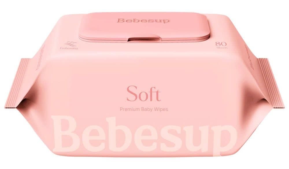  Khăn Ướt Bebesup Soft Ngừa Hăm Cho Da Nhạy Cảm - 80 Tờ 