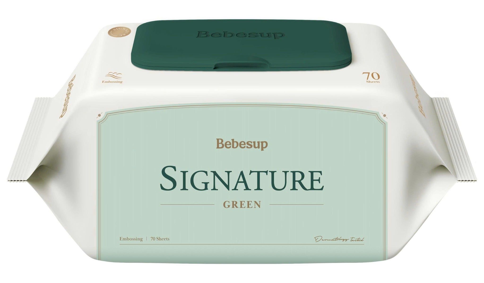  KHĂN ƯỚT BEBESUP SIGNATURE GREEN - 70 TỜ 