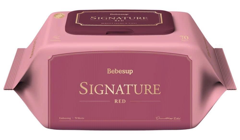  KHĂN ƯỚT BEBESUP SIGNATURE RED - 70 TỜ 