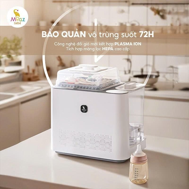  Máy Rửa Bình Sữa Moaz BéBé MB-122 