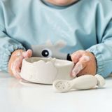  Bát Ăn Dặm Có Đế Hít Kèm Thìa Họa Tiết Cừu Done By Deer 
