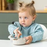  Bát Ăn Dặm Có Đế Hít Kèm Thìa Họa Tiết Cừu Done By Deer 