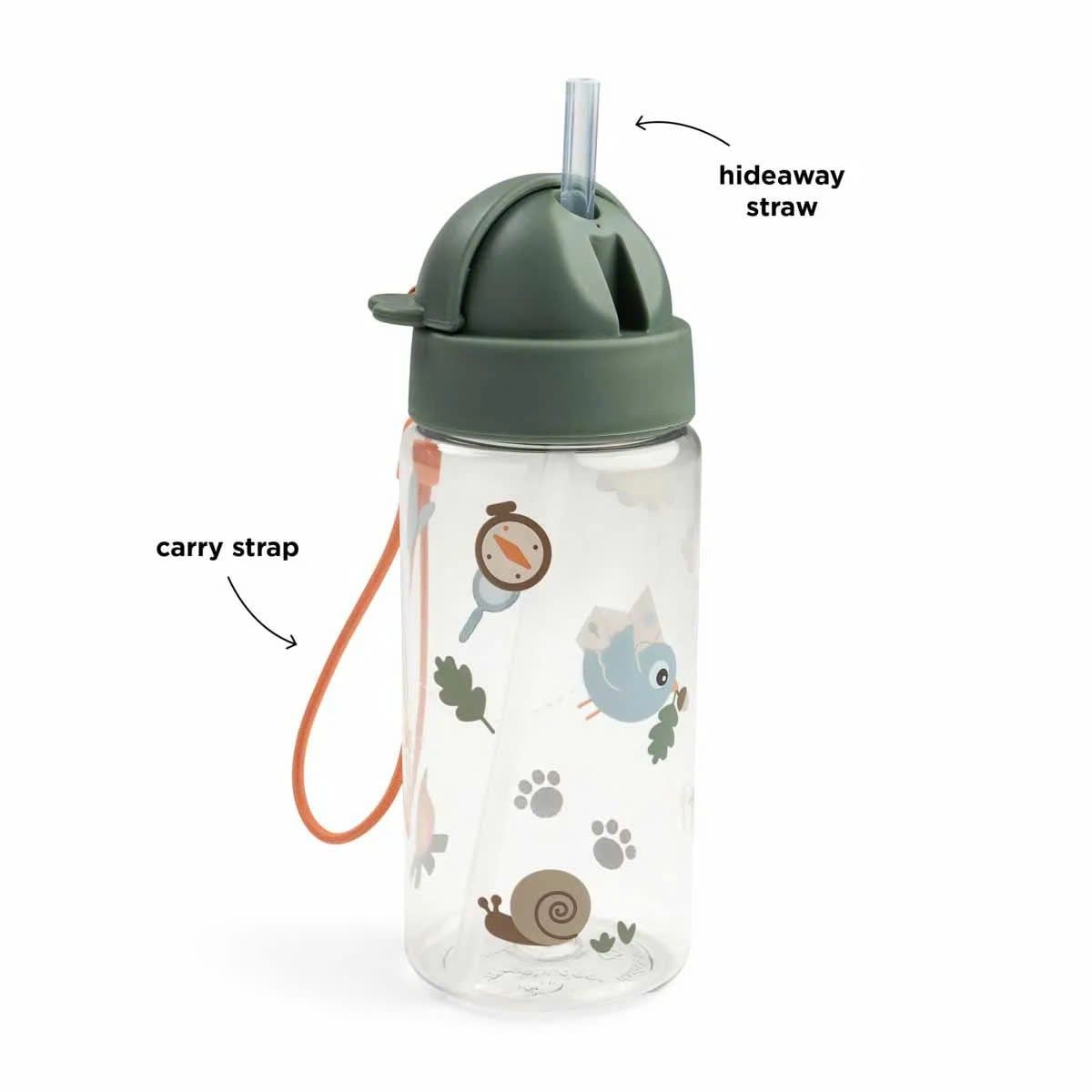  Bình Uống Nước Tiny Trails Done By Deer Có Ống Hút 350ml 