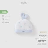  Mũ tròn Nous xanh biển họa tiết quả táo 