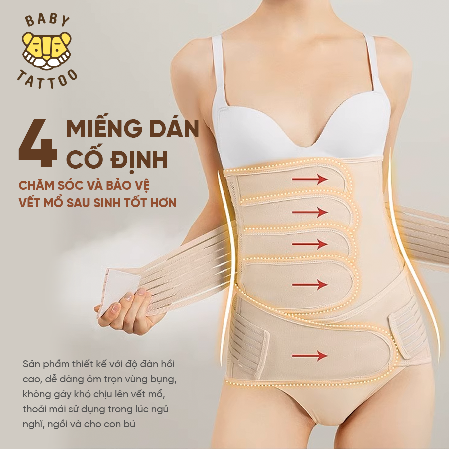  Đai Nịt Bụng Sau Sinh Baby Tattoo 