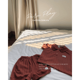  Bộ đồ bé trai cotton thông hơi Cottis – Set áo polo & quần short hè cho bé 1–5 tuổi – BST Pure Play 