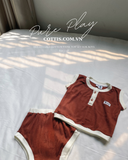  Bộ ba lỗ cotton thông hơi Cottis mùa hè cho bé Pure Play 