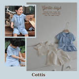  Set bé trai Cottis áo cổ bẻ quần short phong cách công tử Gentle Days 