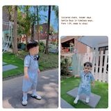  Set bé trai Cottis áo cổ bẻ quần short phong cách công tử Gentle Days 