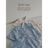  Set bé trai Cottis áo cổ bẻ quần short phong cách công tử Gentle Days 
