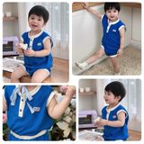  Bộ ba lỗ cotton thông hơi Cottis mùa hè cho bé Pure Play 