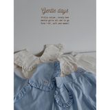  Set bé gái Cottis 3 chi tiết áo cổ bèo quần short kèm nơ điệu đà xinh xắn cho mùa hè Gentle Days 