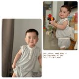  Bộ ba lỗ cotton thông hơi Cottis mùa hè cho bé Pure Play 