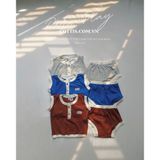  Bộ ba lỗ cotton thông hơi Cottis mùa hè cho bé Pure Play 
