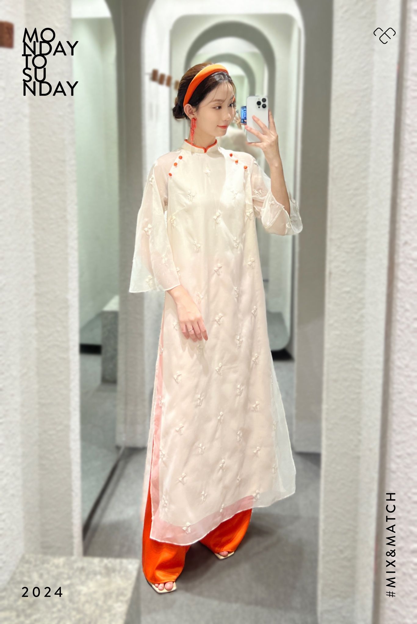  Quần áo dài lụa satin 