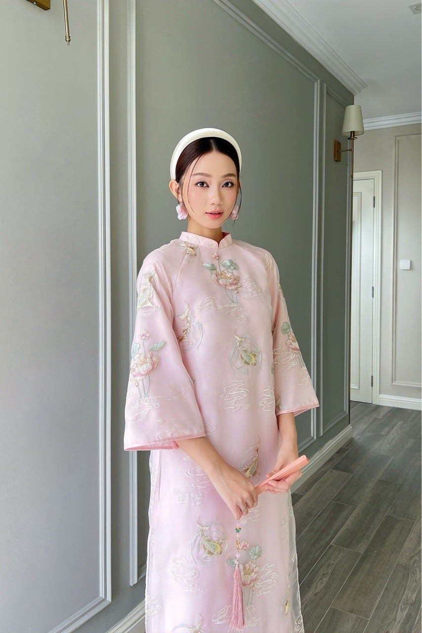  Áo dài Hồng Ngư Vũ (không kèm quần) 