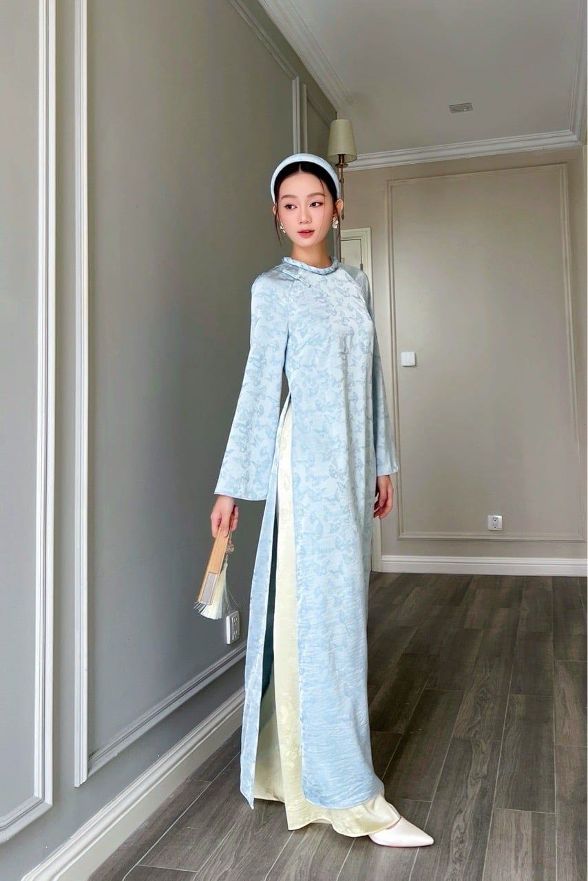  (NEW) Set Áo dài Ngọc Điệp (đã kèm quần) 