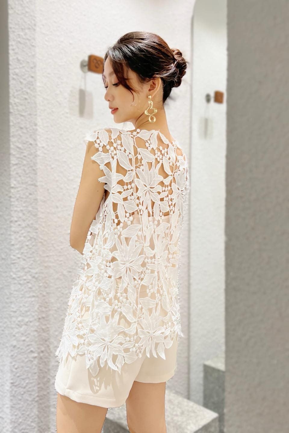  Quần short váy Kem 