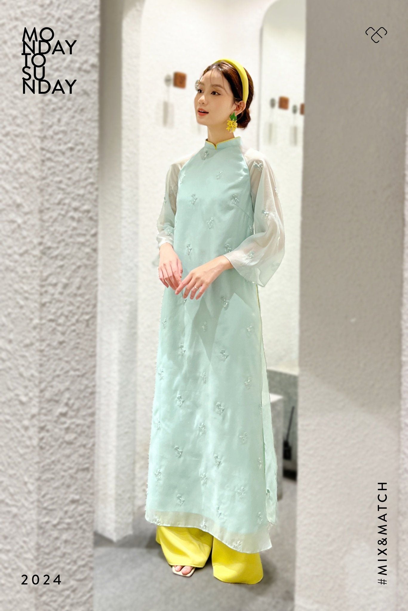  Quần áo dài lụa satin 