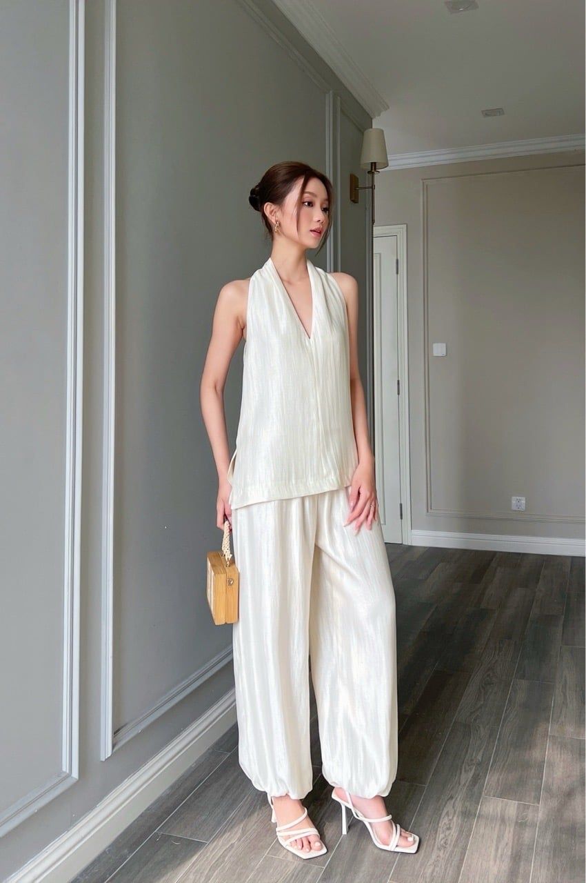  (MỚI) Quần harem Kem 