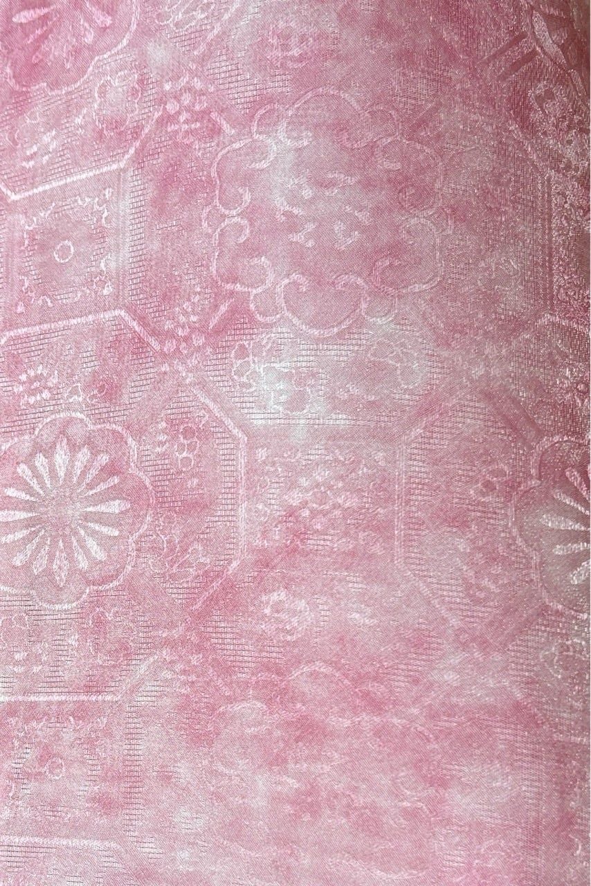  (MỚI) Đầm yếm chít li vai Hồng loang 