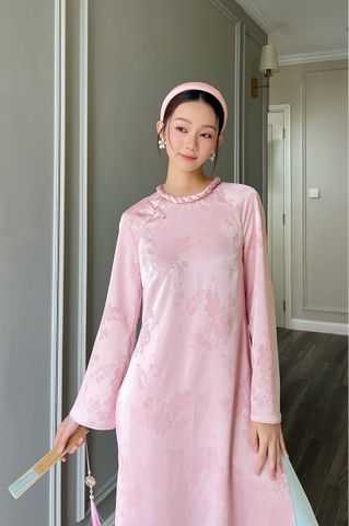  Set Áo dài Phấn Hoa (đã kèm quần) 