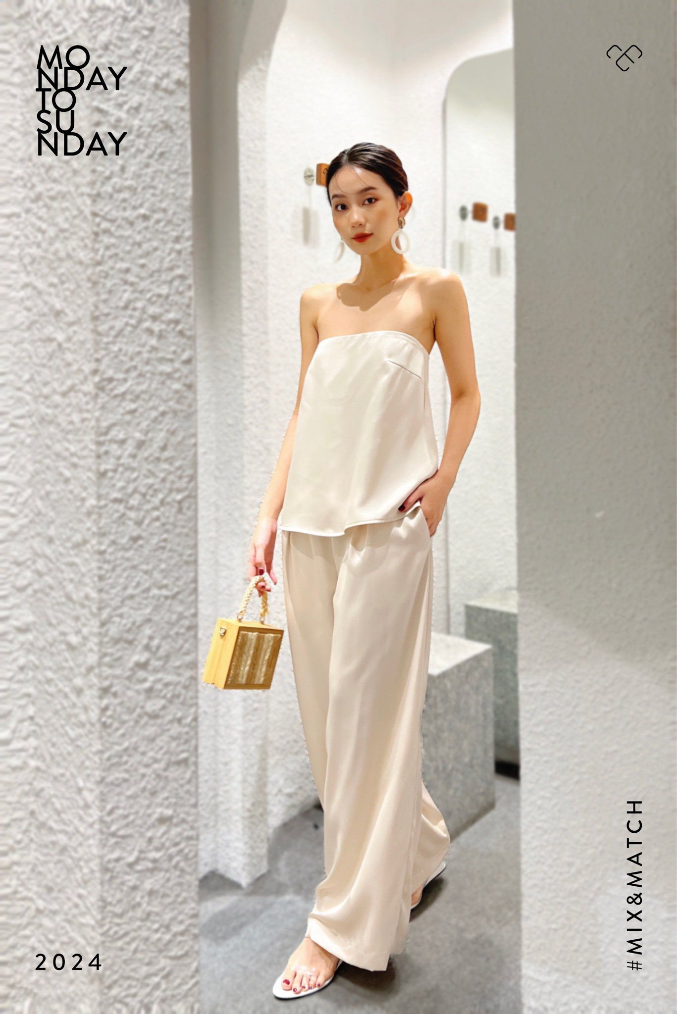  Quần lụa ống rộng 