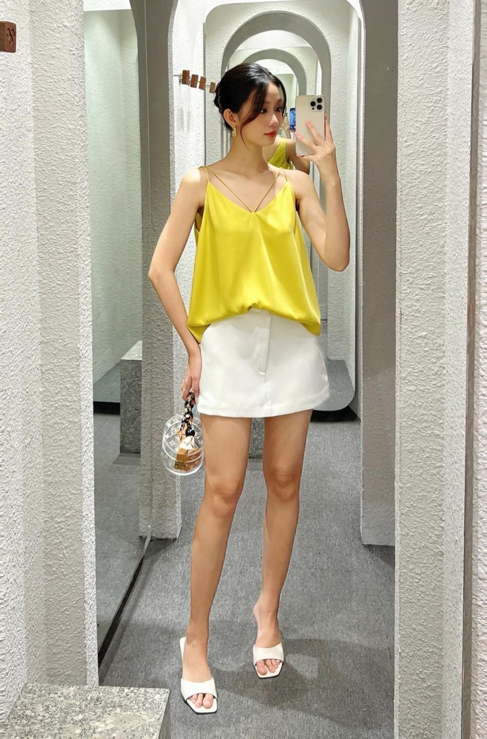  Quần short váy Trắng 