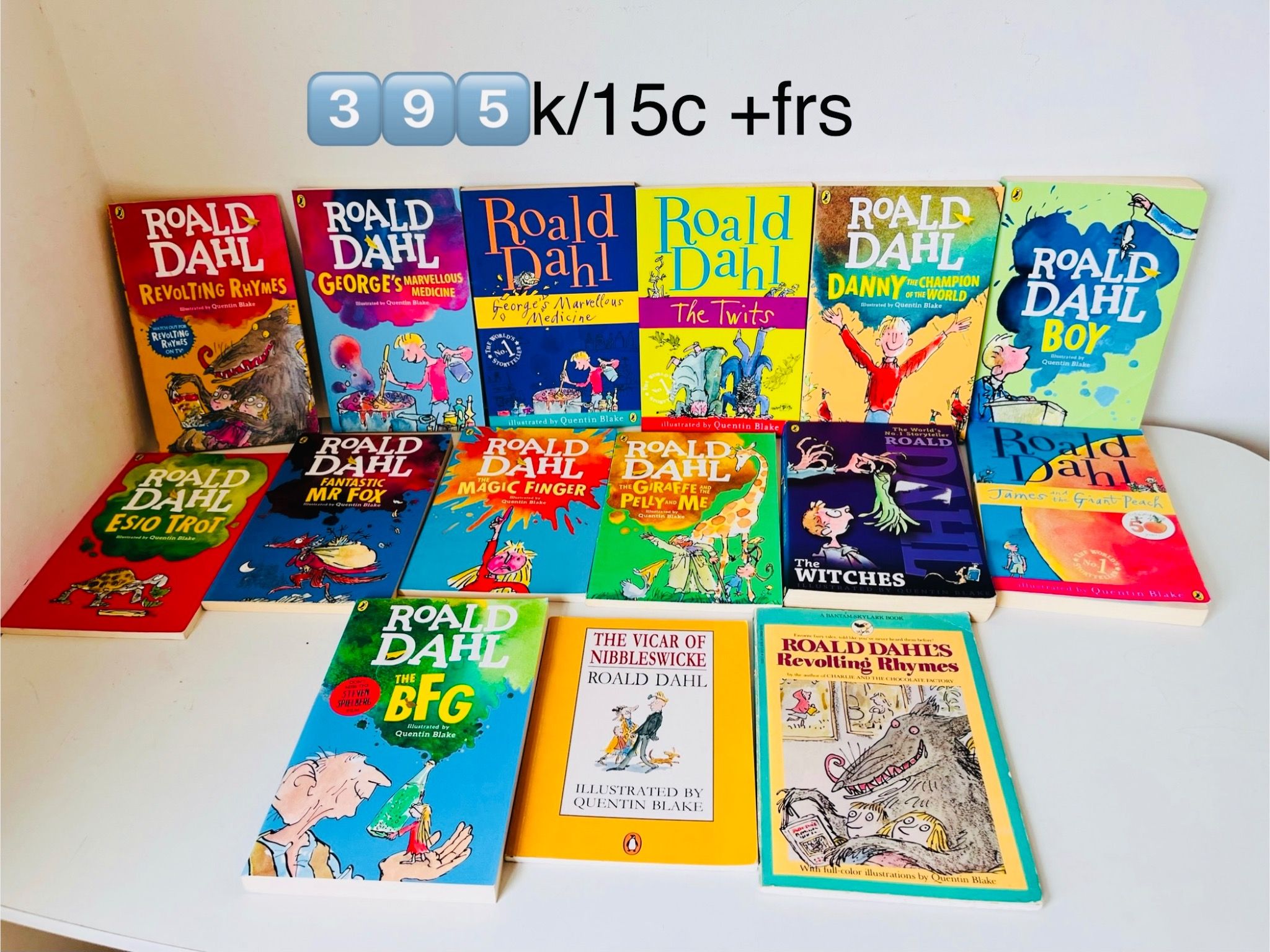 📍Roald Dahl Collection – by Roald Dahl 15pcs – Summer Libra