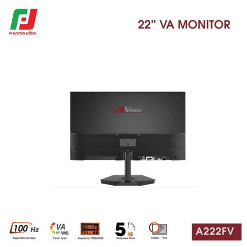  MÀN HÌNH VĂN PHÒNG AIVISION A222FV (22INCH/ VA/ FHD/ 100HZ/ 5MS/ ADAPTIVE SYNC) 