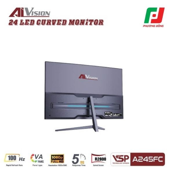  MÀN HÌNH CONG AIVISION A245FC (24INCH/ FHD/ VA/100HZ/ 5MS) 