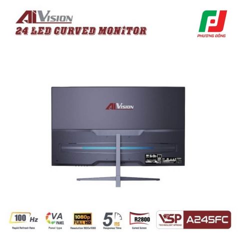  MÀN HÌNH CONG AIVISION A245FC (24INCH/ FHD/ VA/100HZ/ 5MS) 