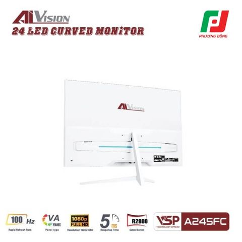  MÀN HÌNH CONG AIVISION A245FC (24INCH/ FHD/ VA/100HZ/ 5MS) 