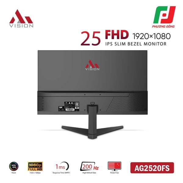  MÀN HÌNH AIVISION AG2520FS (25INCH| ADS-IPS| FHD| 200HZ| 1MS) 