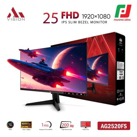  MÀN HÌNH AIVISION AG2520FS (25INCH| ADS-IPS| FHD| 200HZ| 1MS) 
