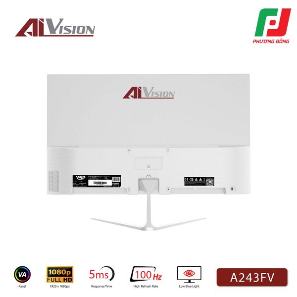  MÀN HÌNH VĂN PHÒNG AIVISION A243FV (24INCH/ VA/ FHD/ 100HZ/ 5MS) 