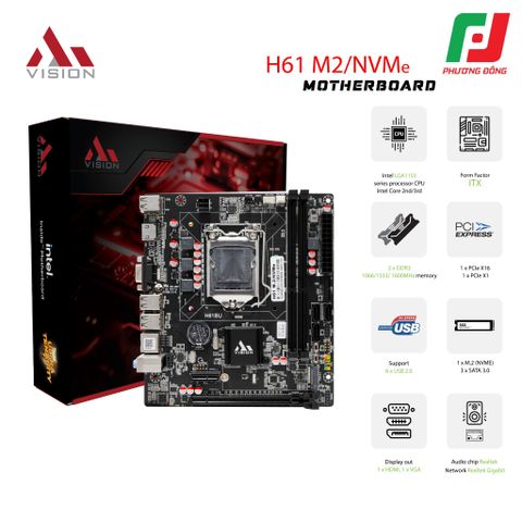  MAINBOARD AIVISION H61-M2-NVME 